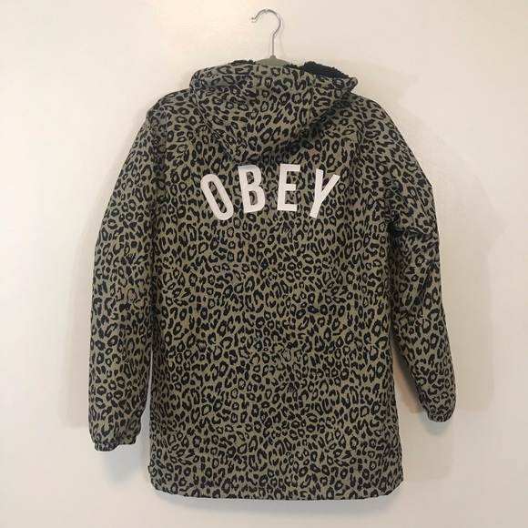 Obey Leopard Waterproof Jacket - Small - Picture 3 of 4